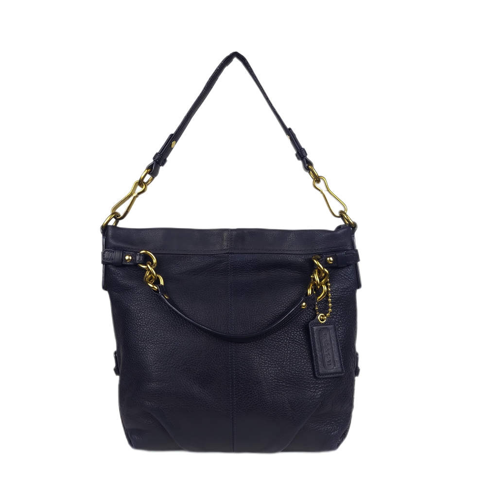 VTG COACH BROOK HOBO LEATHER EGGPLANT